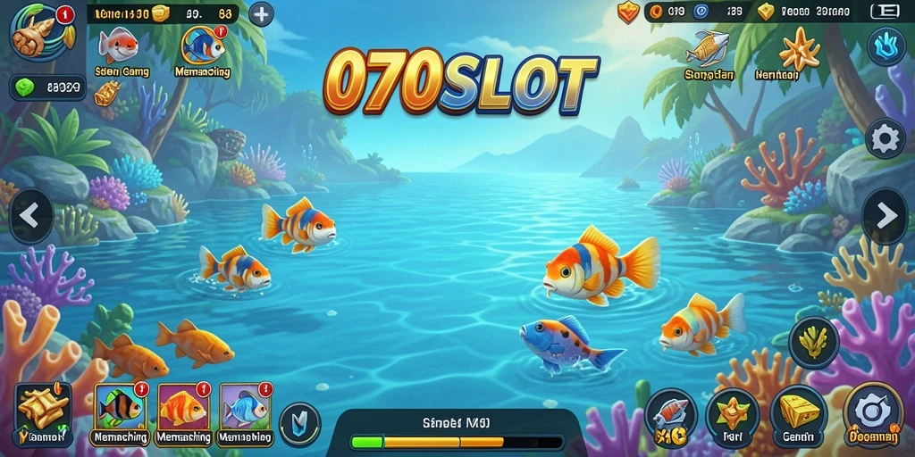 Screenshot gameplay 070SLOT menunjukkan pengalaman memancing yang mendebarkan.