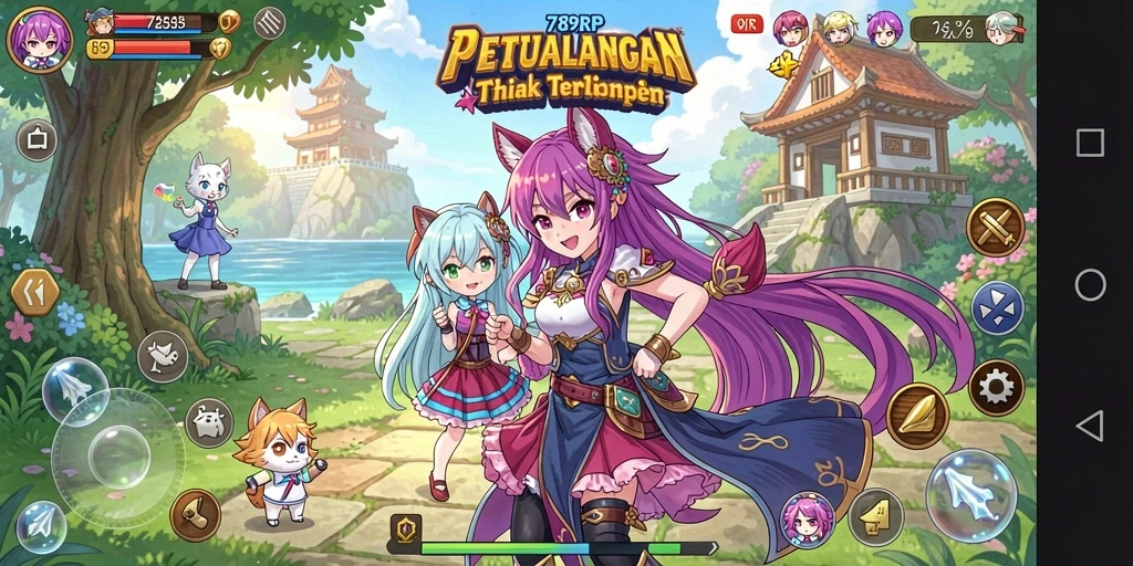 Screenshot gameplay 789RP yang menarik perhatian dengan karakter Anime.