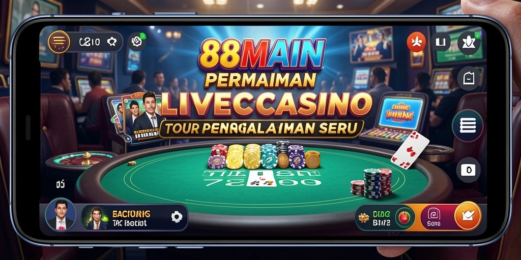 Tampilan gameplay Live Casino yang memukau di 88MAIN.