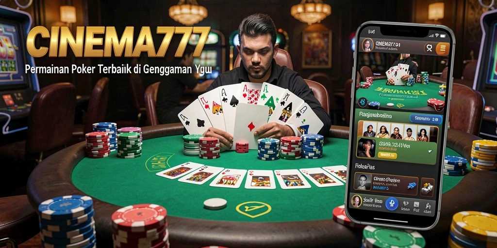 Tampilan gameplay mendebarkan dari aplikasi poker CINEMA77.