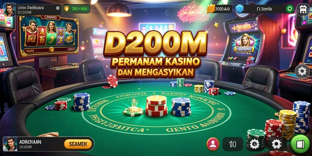 Tampilan gameplay D200M yang menarik dan interaktif.