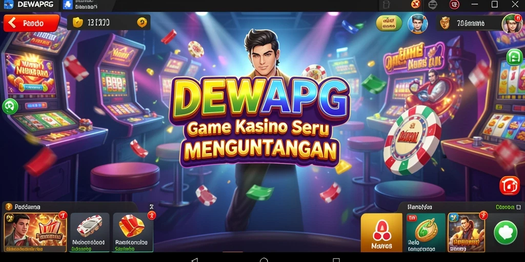 Tampilan gameplay menarik dari DEWAPG dengan berbagai pilihan permainan Kasino.