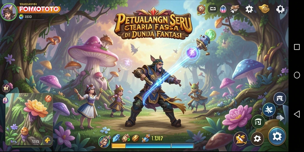 Tampilan gameplay FOMOTOTO yang menakjubkan di dunia petualangan.