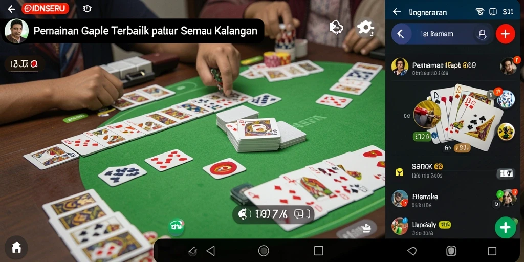 Screenshot gameplay Gaple yang menarik di IDNSERU.