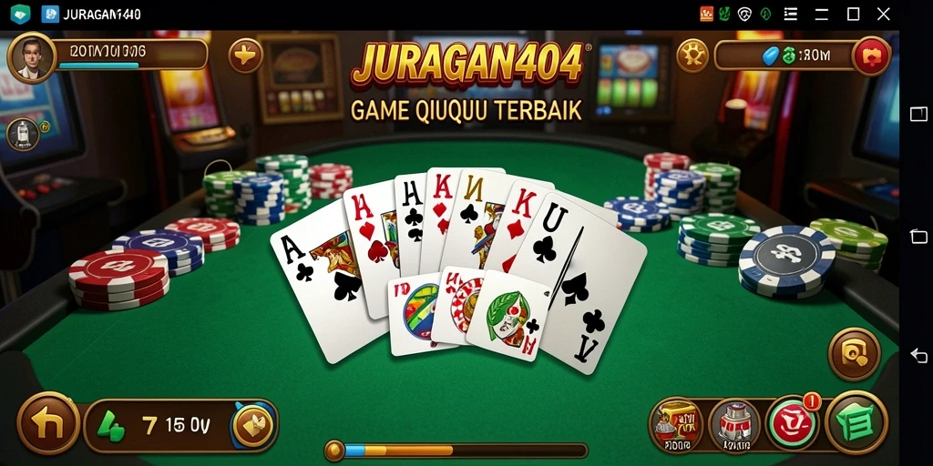 Gameplay QiuQiu yang seru di JURAGAN404 dengan tampilan menarik.