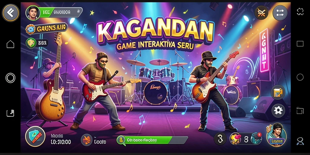 Tampilan gameplay KAGANDAN yang interaktif dan penuh warna.
