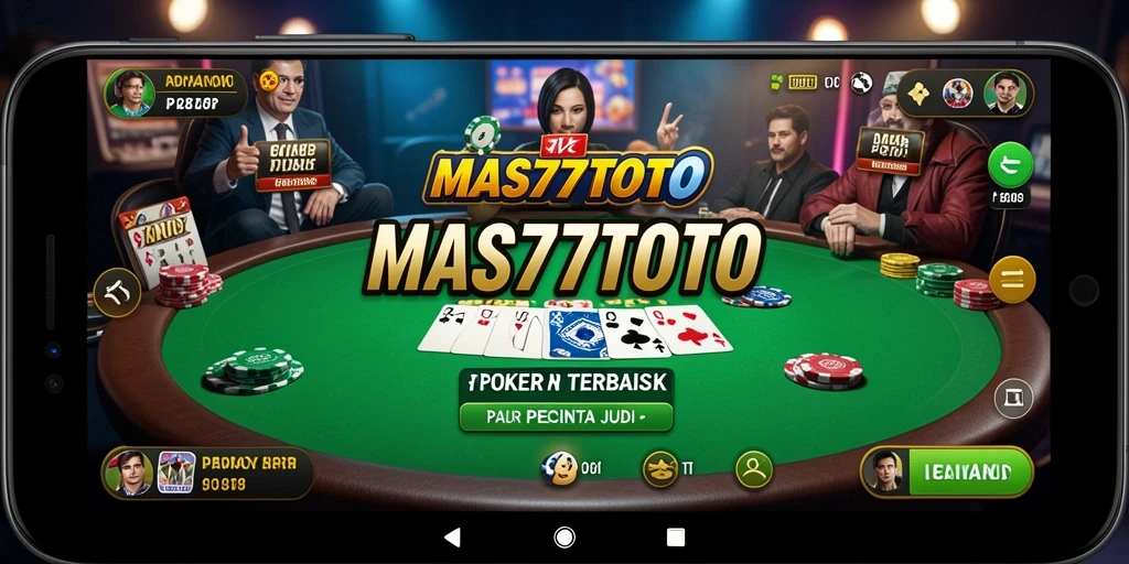 Tampilan gameplay poker yang seru di MAS77TOTO.