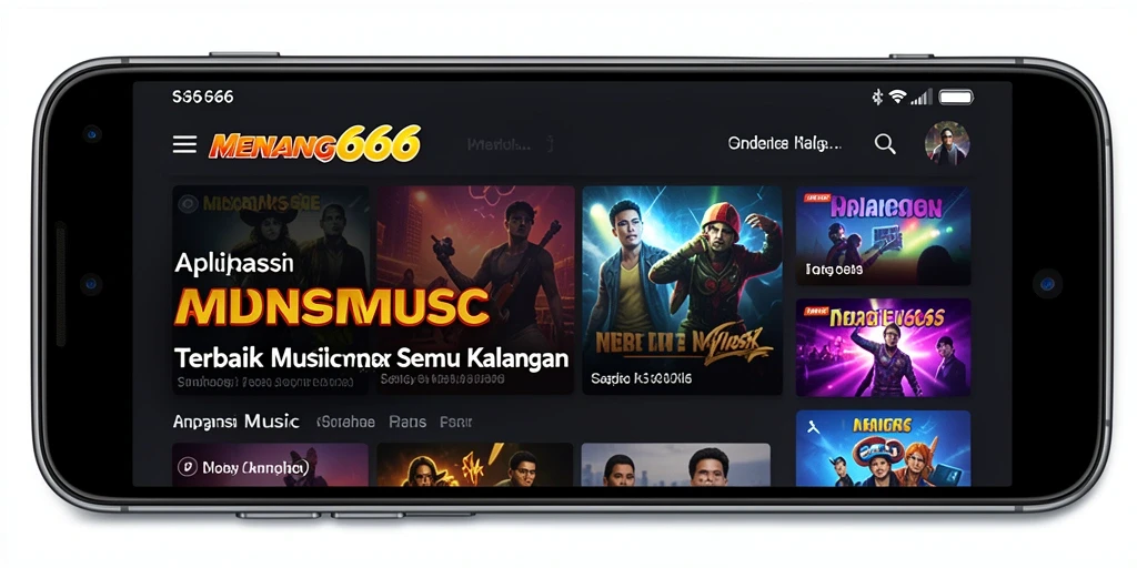 Tampilan menarik dari gameplay aplikasi musik MENANG666.