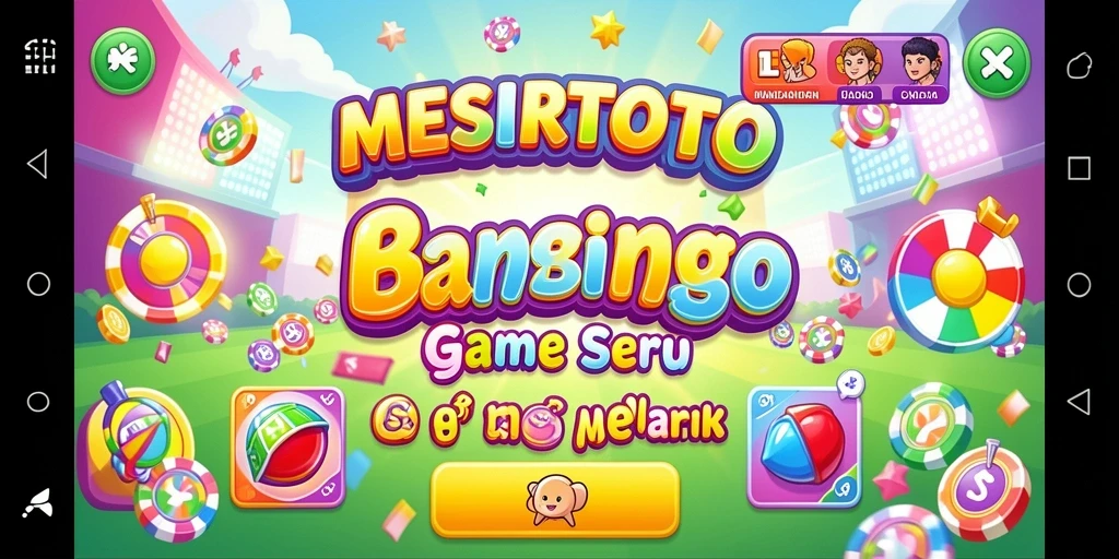 Tampilan gameplay seru di aplikasi MESIRTOTO Bingo.