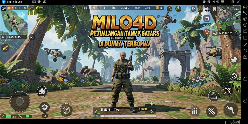 Tangkapan layar utama MILO4D menampilkan pengalaman game Open World yang mengesankan.