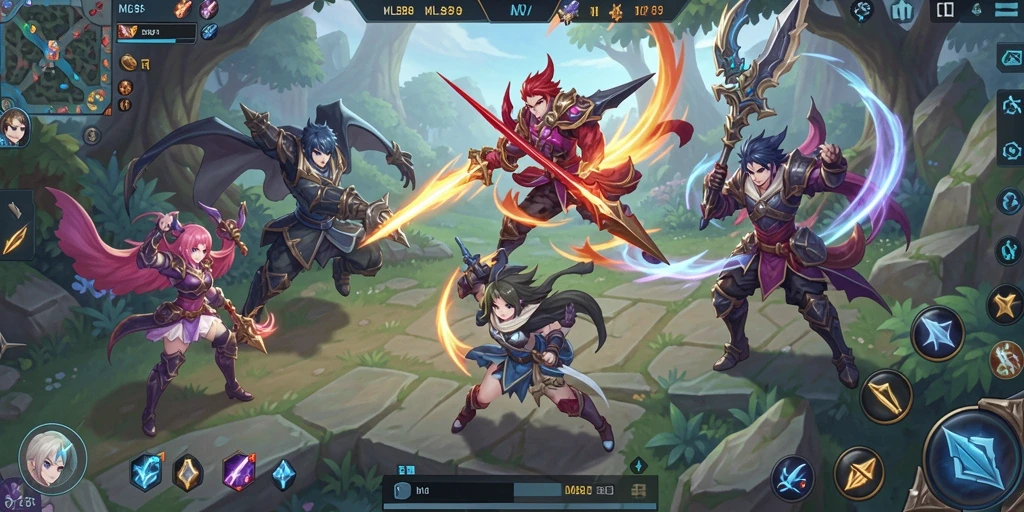Tangkapan layar utama menunjukkan aksi seru dalam game Anime.