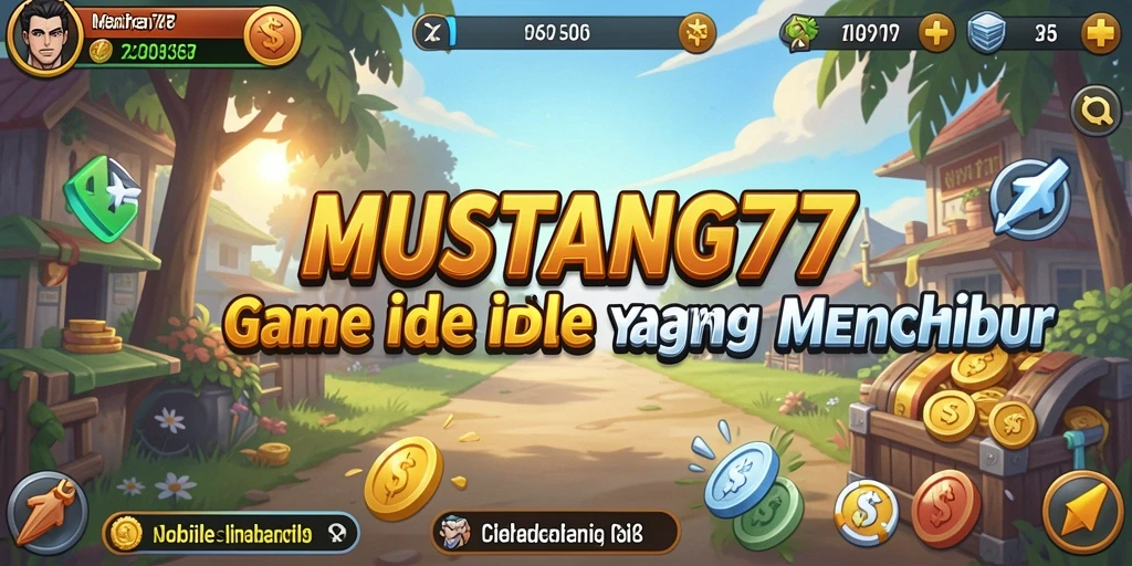 Tampilan gameplay menyenangkan dari MUSTANG77 dengan grafik cerah.