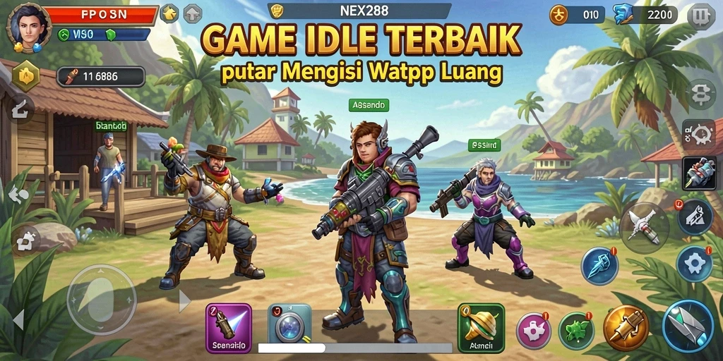 Tampilan gameplay seru dan menarik dalam NEX288.