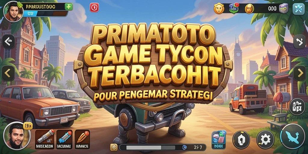 Tampilan gameplay seru PRIMATOTO yang menghadirkan elemen Tycoon.
