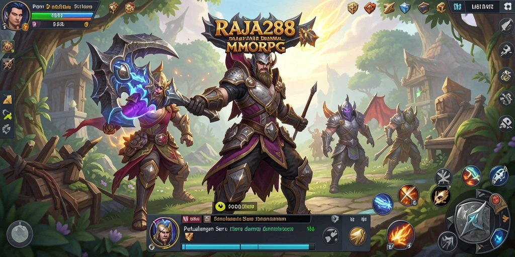 Tangkapan layar yang menampilkan aksi seru dalam <strong>RAJA288</strong> MMORPG.