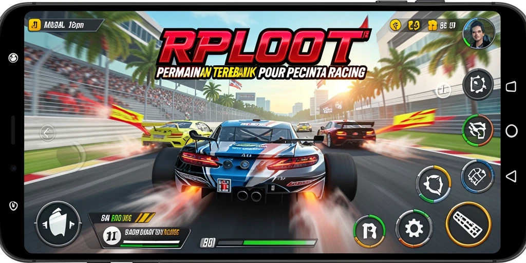 Gameplay mendebarkan dalam balapan mobil dengan grafik memukau.