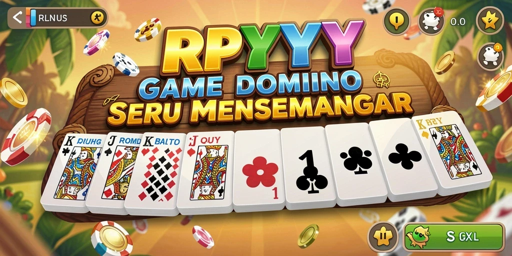 Screenshot utama RPYYY memperlihatkan gameplay Domino yang seru.