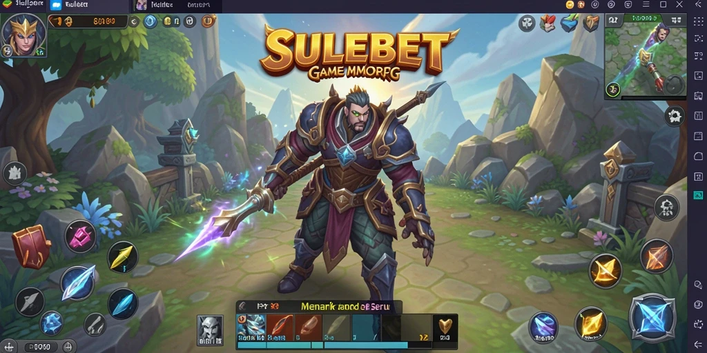 Screenshot menunjukkan pertarungan epik di dalam dunia SULEBET.