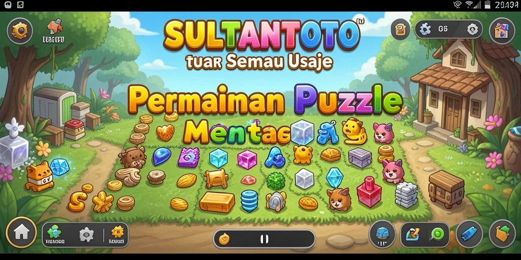 Screenshot gameplay SULTANTOTO menampilkan tantangan puzzle yang menarik.
