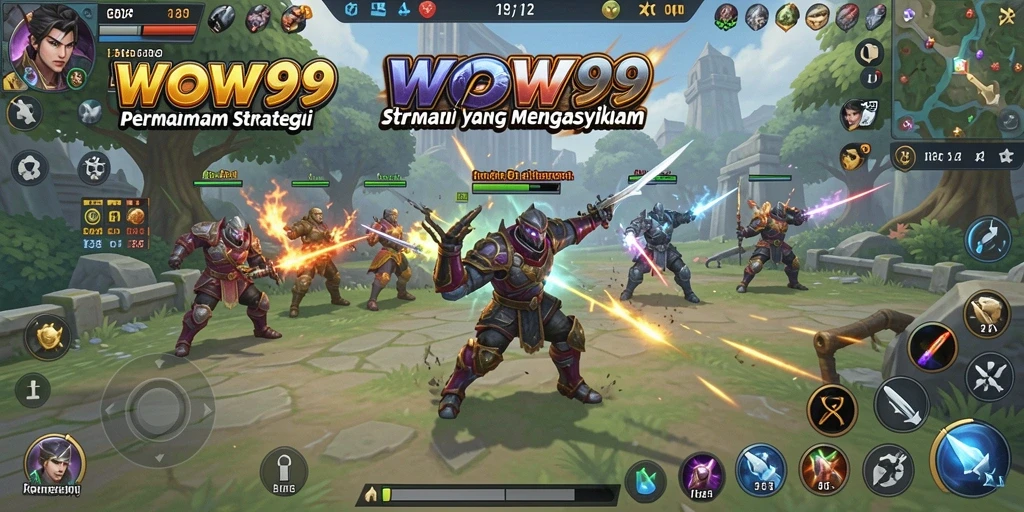 Screenshot gameplay WOW99 menunjukkan aksi strategis yang seru.
